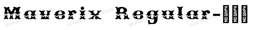 Maverix Regular字体转换